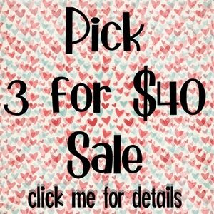 Spring Is in the air🌈🌷3 for $40 SALE starts now. Huge Selection to choose from